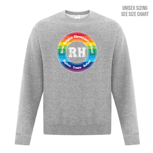 River Heights Pride Crest Unisex Crewneck Sweatshirt (RHEST004-F2400)