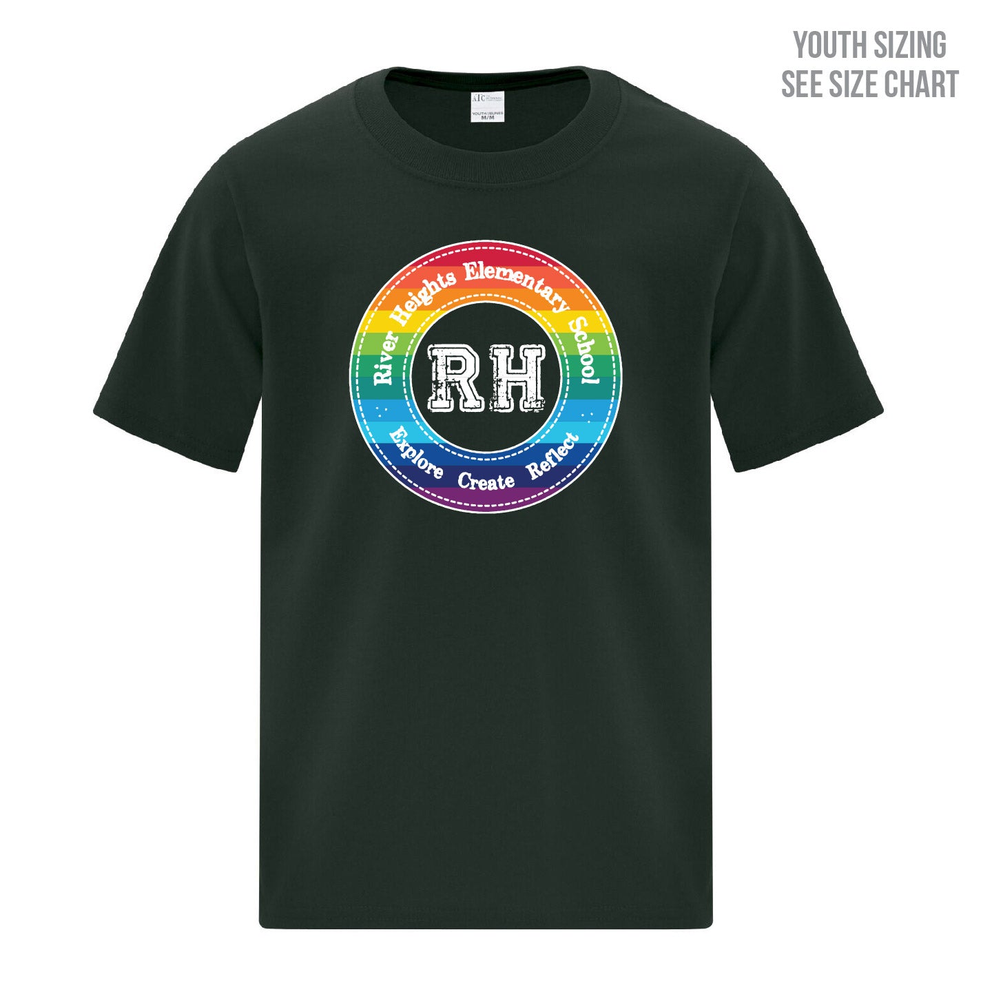 River Heights Pride Crest YOUTH T-Shirt (RHEST004-ATC1000Y)