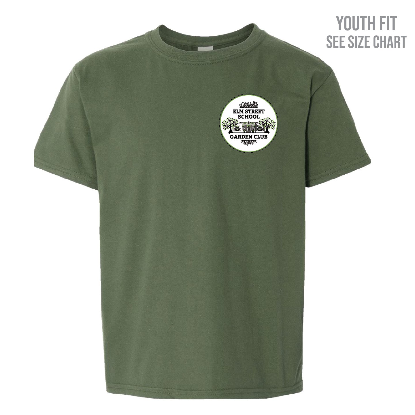 Elm Street School Garden Club YOUTH T-Shirt (ESST0003-64000B)