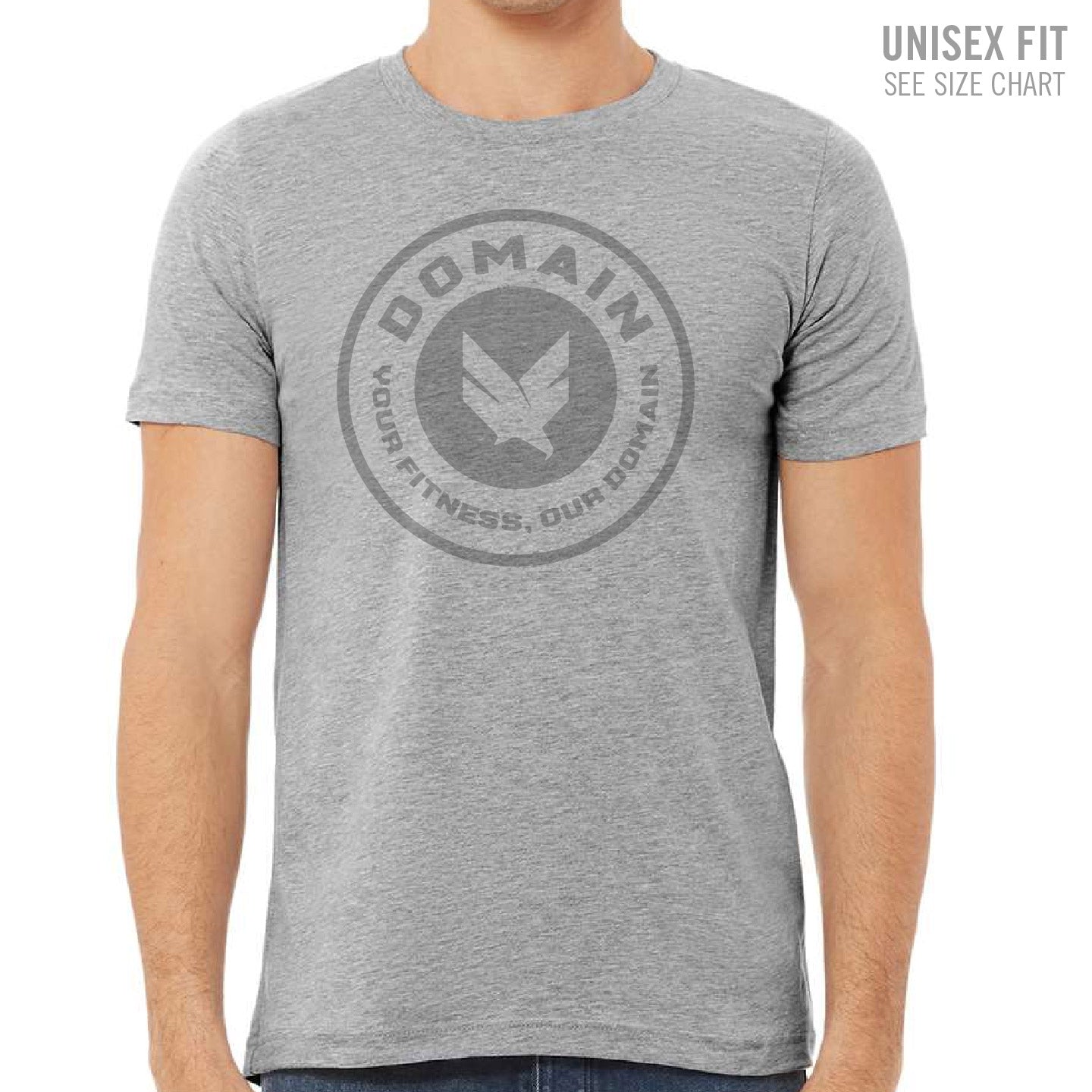 Domain Crossfit Small Badge Unisex Ringspun T-Shirt (DCS002-3001CVC)