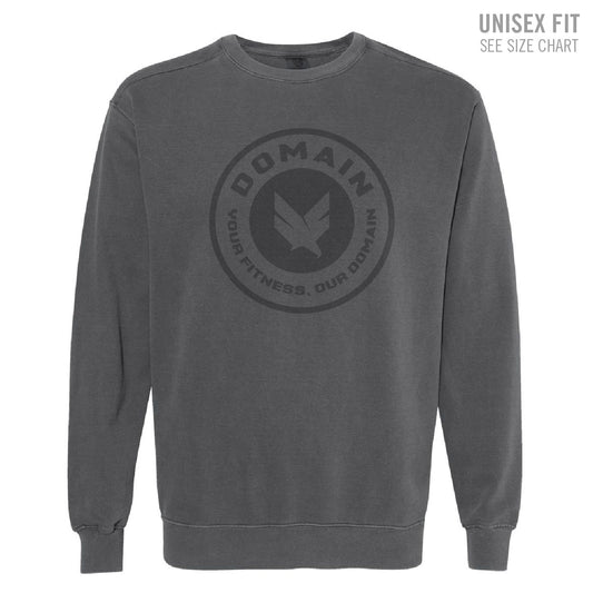 Domain Crossfit Unisex Pigment Dyed Retro Crewneck  (DCS002-1566)