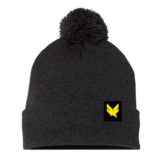 Domain Crossfit Icon Tagged Cuffed Pom Pom Beanie (DCP001-SP15)