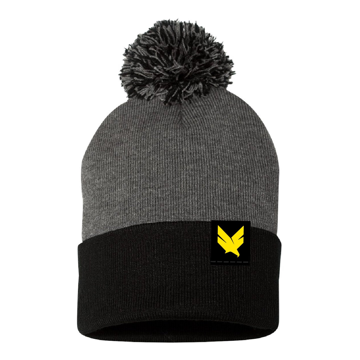 Domain Crossfit Icon Tagged Cuffed Pom Pom Beanie (DCP001-SP15)