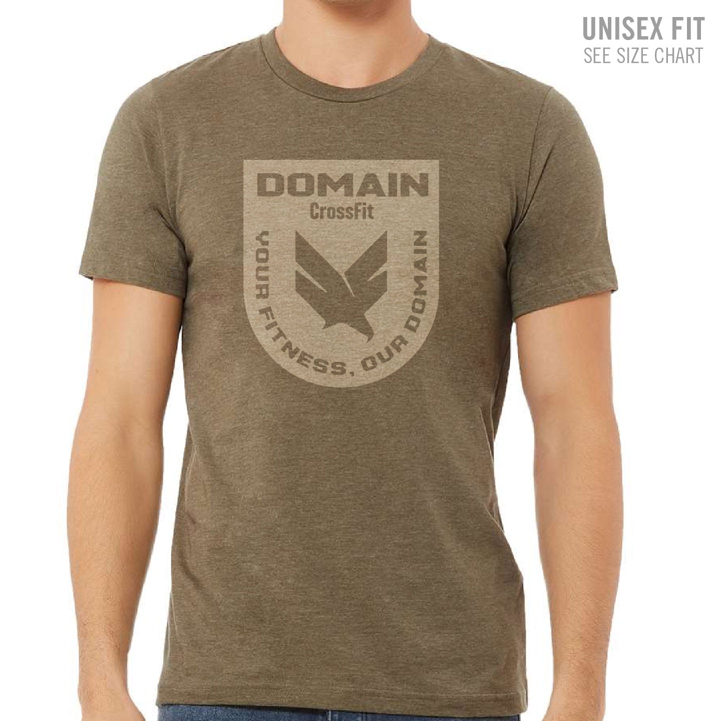 Domain Crossfit Badge Unisex Ringspun T-Shirt (DCS001-3001CVC)