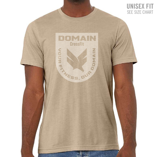 Domain Crossfit Badge Unisex Ringspun T-Shirt (DCS001-3001CVC)