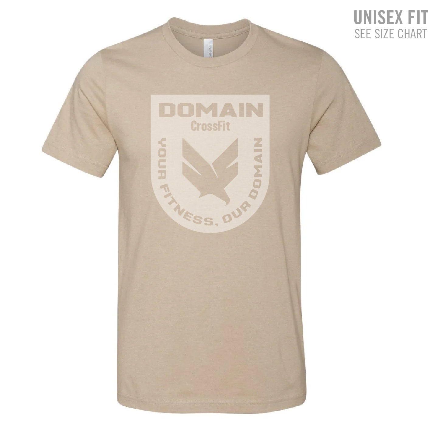 Domain Crossfit Badge Unisex Ringspun T-Shirt (DCS001-3001CVC)