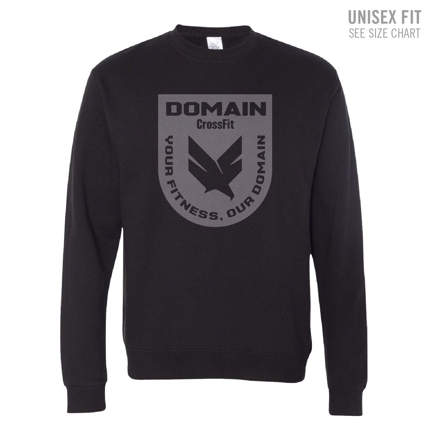 Domain Crossfit Badge Unisex Crewneck Sweatshirt (DCS001-SS3000)
