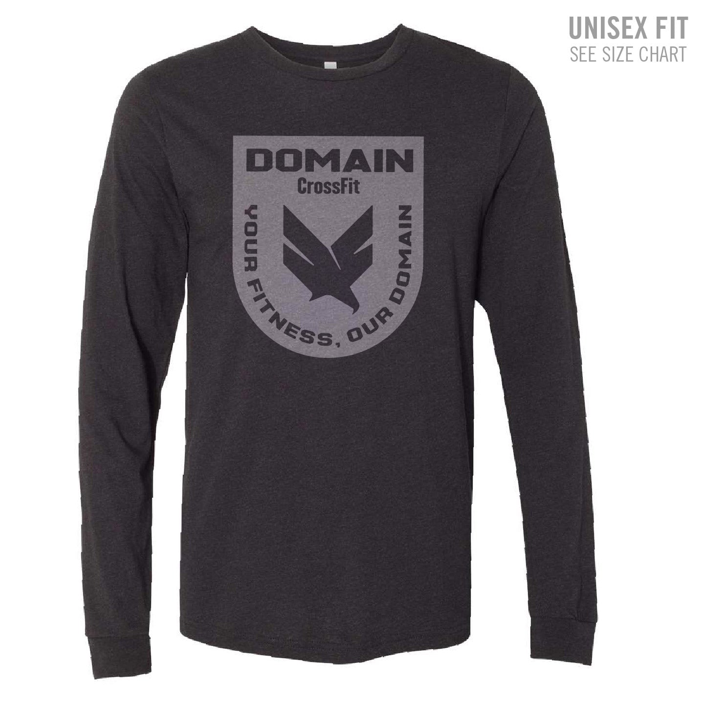 Domain Crossfit Badge Unisex Premium Longsleeve T-shirt (DCS001-3501CVC)
