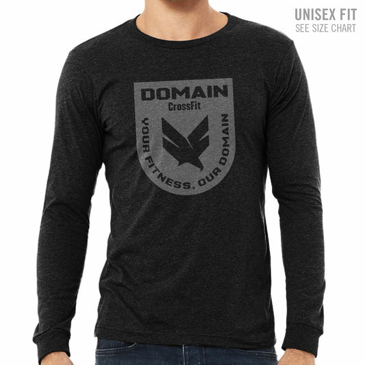 Domain Crossfit Badge Unisex Premium Longsleeve T-shirt (DCS001-3501CVC)