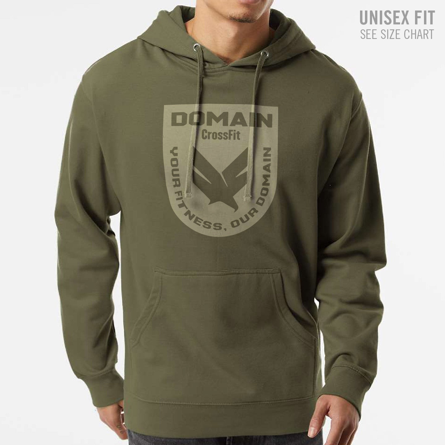 Domain Crossfit Badge Premium Unisex Hoodie (DCS001-SS4500)