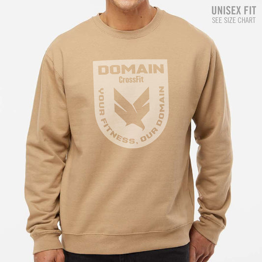 Domain Crossfit Badge Unisex Crewneck Sweatshirt (DCS001-SS3000)