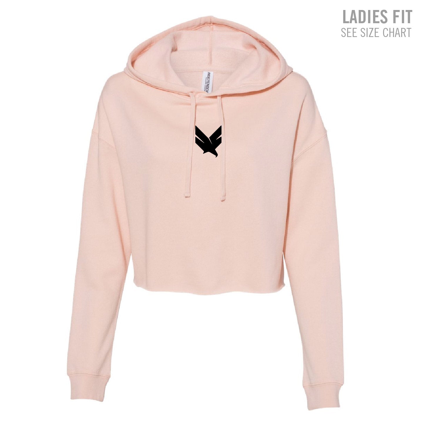 Domain Icon Ladies Cropped Hoodie (DCT002-AFX64CRP)