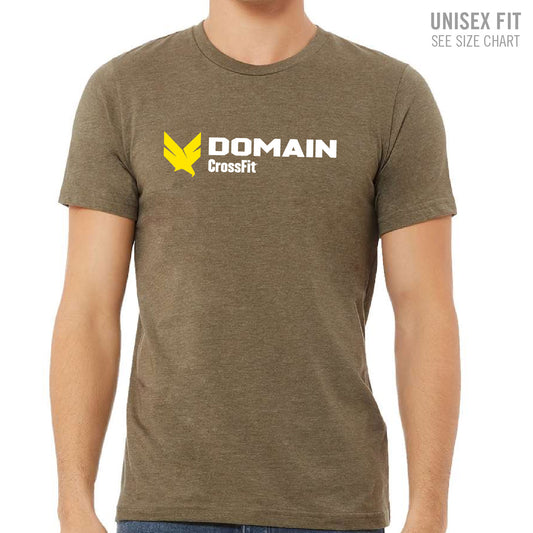 Domain Crossfit Logo Unisex Ringspun T-Shirt (DCT001-3001CVC)