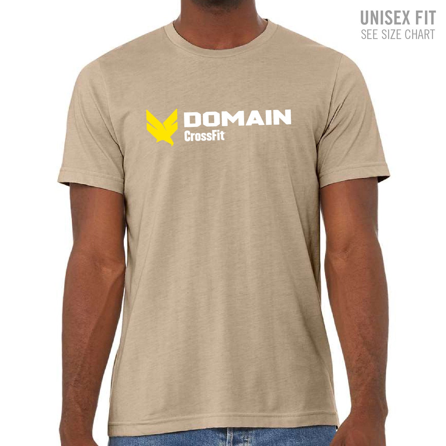 Domain Crossfit Logo Unisex Ringspun T-Shirt (DCT001-3001CVC)