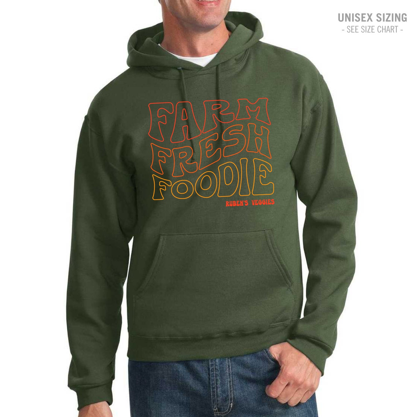 Ruben's Veggies FFF Unisex Hoodie (RVT012-996MR)