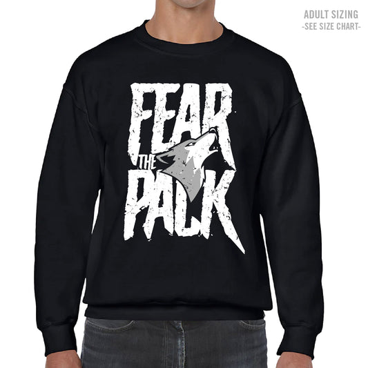 Griffith Woods Fear The Pack ADULT Crewneck Sweatshirt (GW24004-18000)