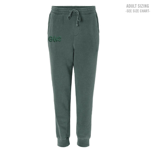 Griffith Woods Puff ADULT Pigment Dyed Sweatpants (GW24008-PRM50PTPD)