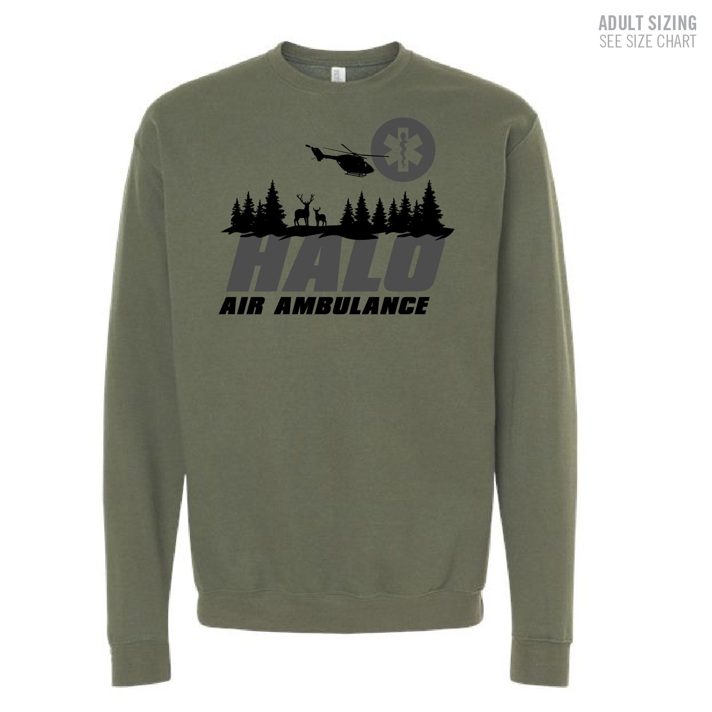 HALO Wilderness ADULT Crewneck Sweatshirt (HALOT005-3340)