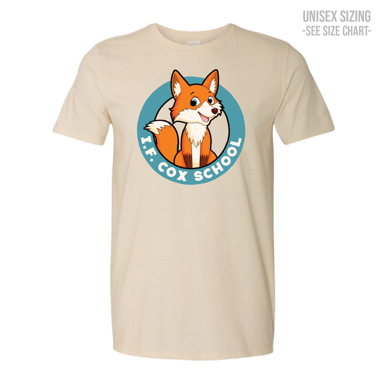 I.F. Cox School Fox Crest ADULT T-Shirt (IFCT001-64000)