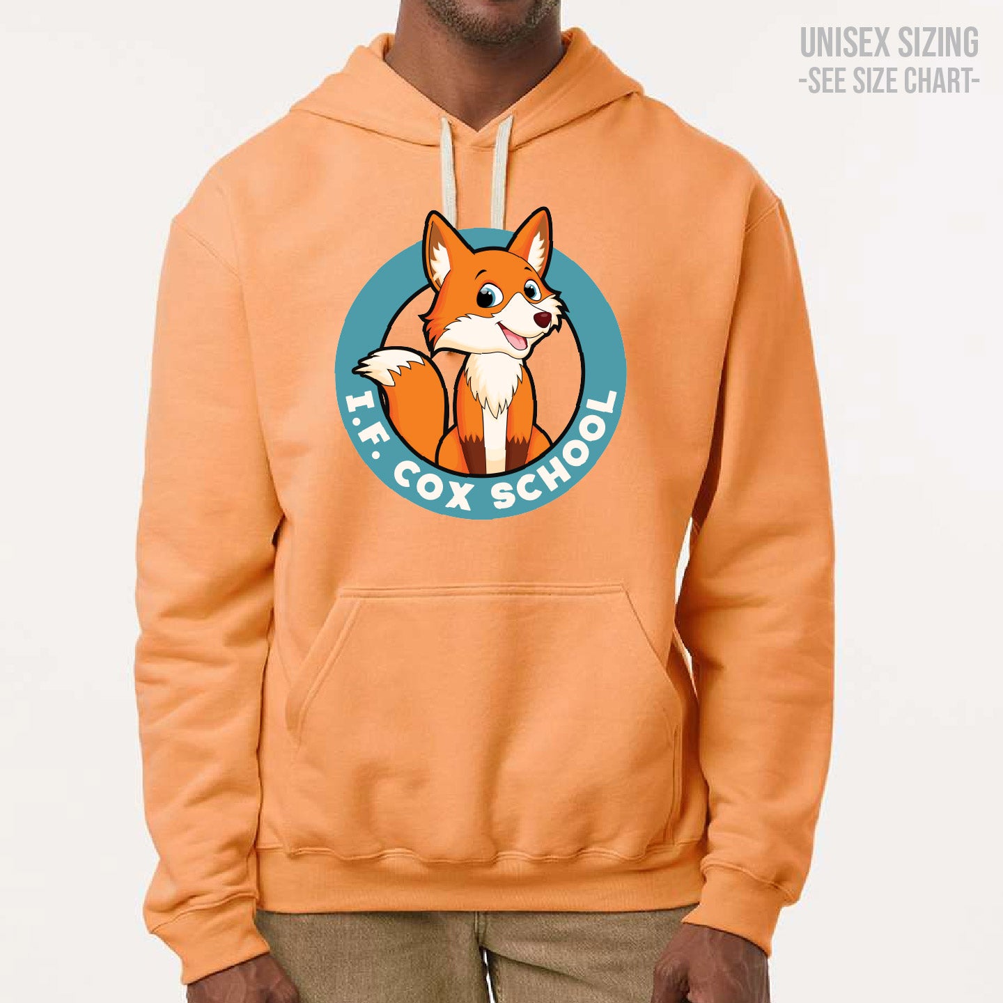 I.F. Cox School Fox Crest ADULT Pullover Hoodie (IFCT001-3320)