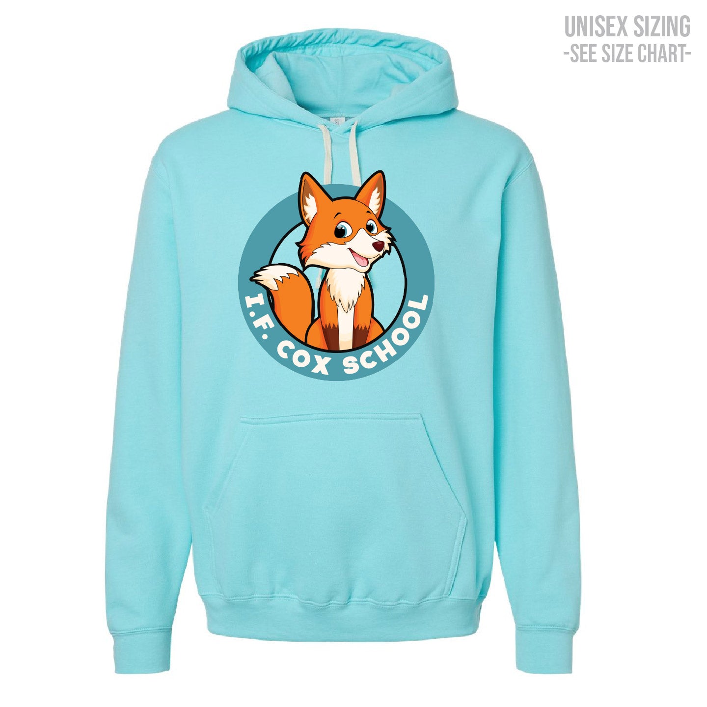 I.F. Cox School Fox Crest ADULT Pullover Hoodie (IFCT001-3320)