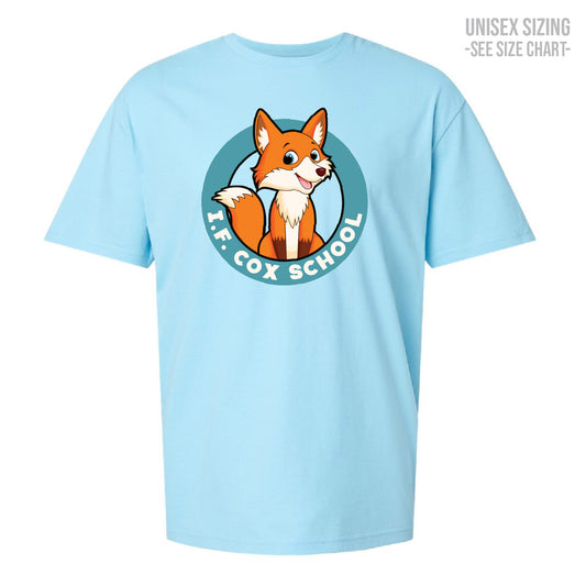 I.F. Cox School Fox Crest ADULT T-Shirt (IFCT001-64000)