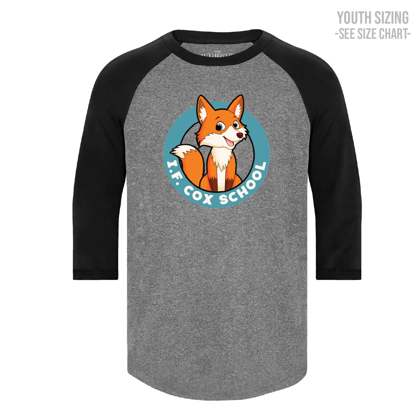 I.F. Cox School Fox Crest YOUTH Performance Baseball Tee (IFCT002-Y3526)