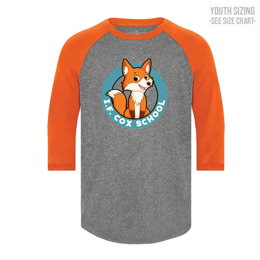 I.F. Cox School Fox Crest YOUTH Performance Baseball Tee (IFCT002-Y3526)