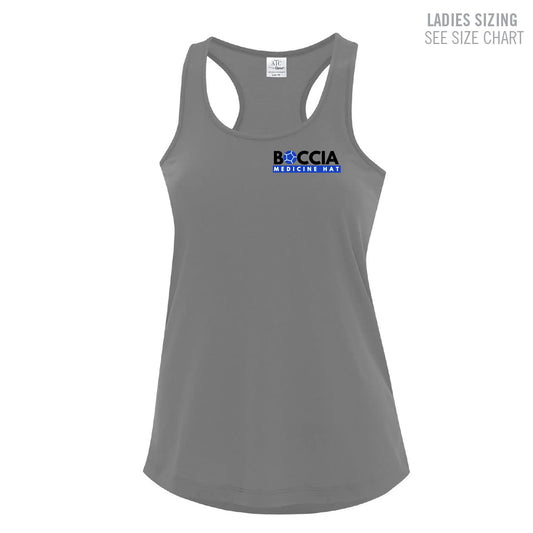 MHASR Boccia Ladies Racerback Tank (MHASRT005-ATC3604L)