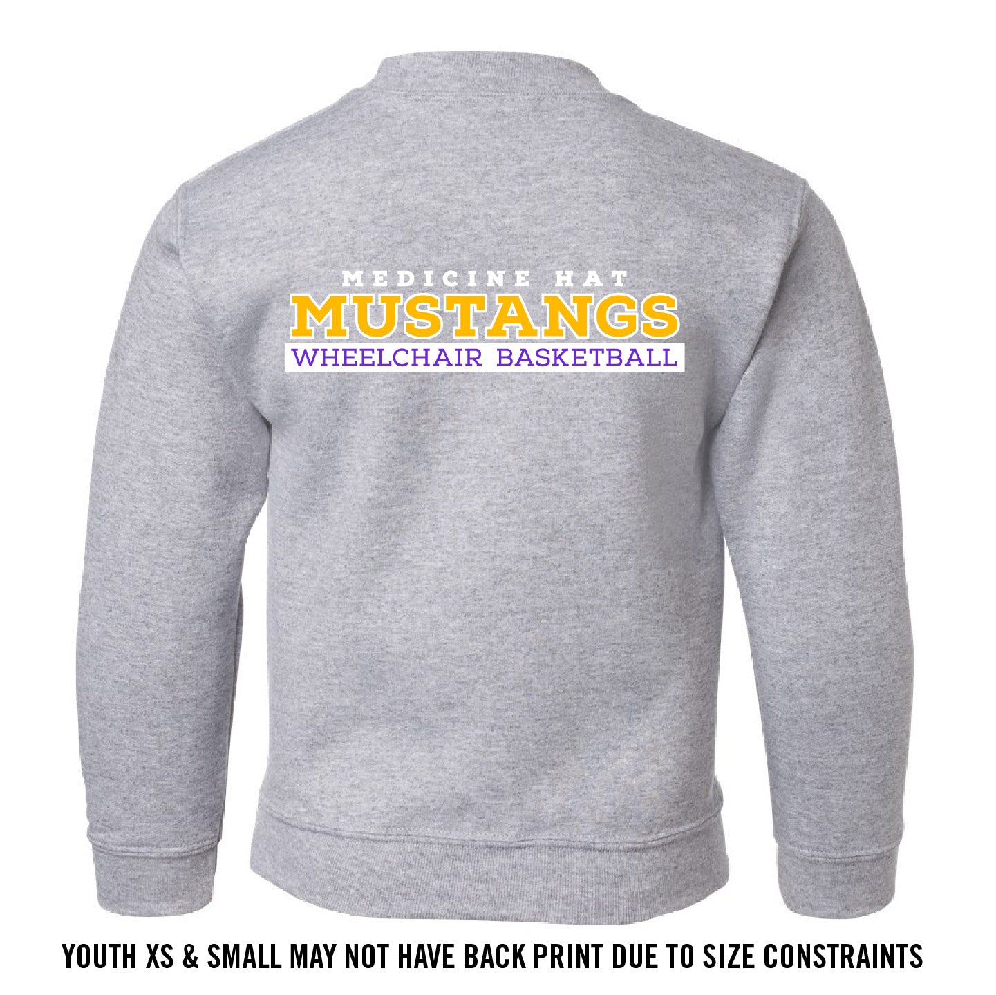 MHASR Mustangs YOUTH Crewneck Sweatshirt (MHASRT010/11-18000B)