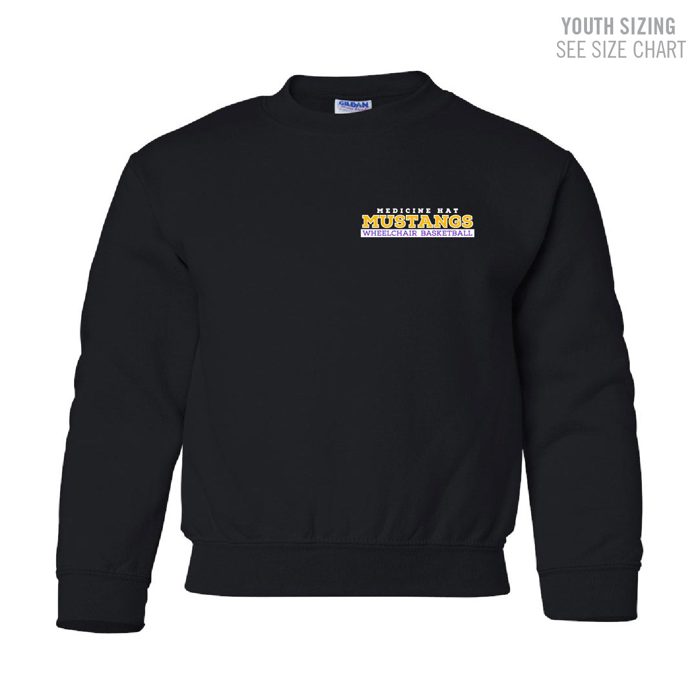 MHASR Mustangs YOUTH Crewneck Sweatshirt (MHASRT010/11-18000B)