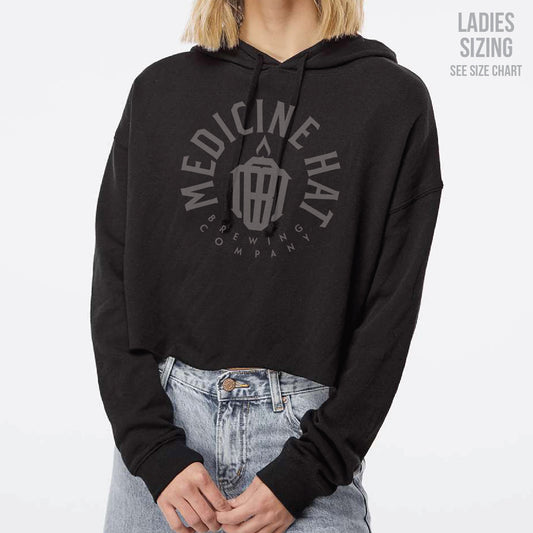 MH Brewing Co. Ladies Cropped Premium Hoodie (MHBS001-AFX64CRP)