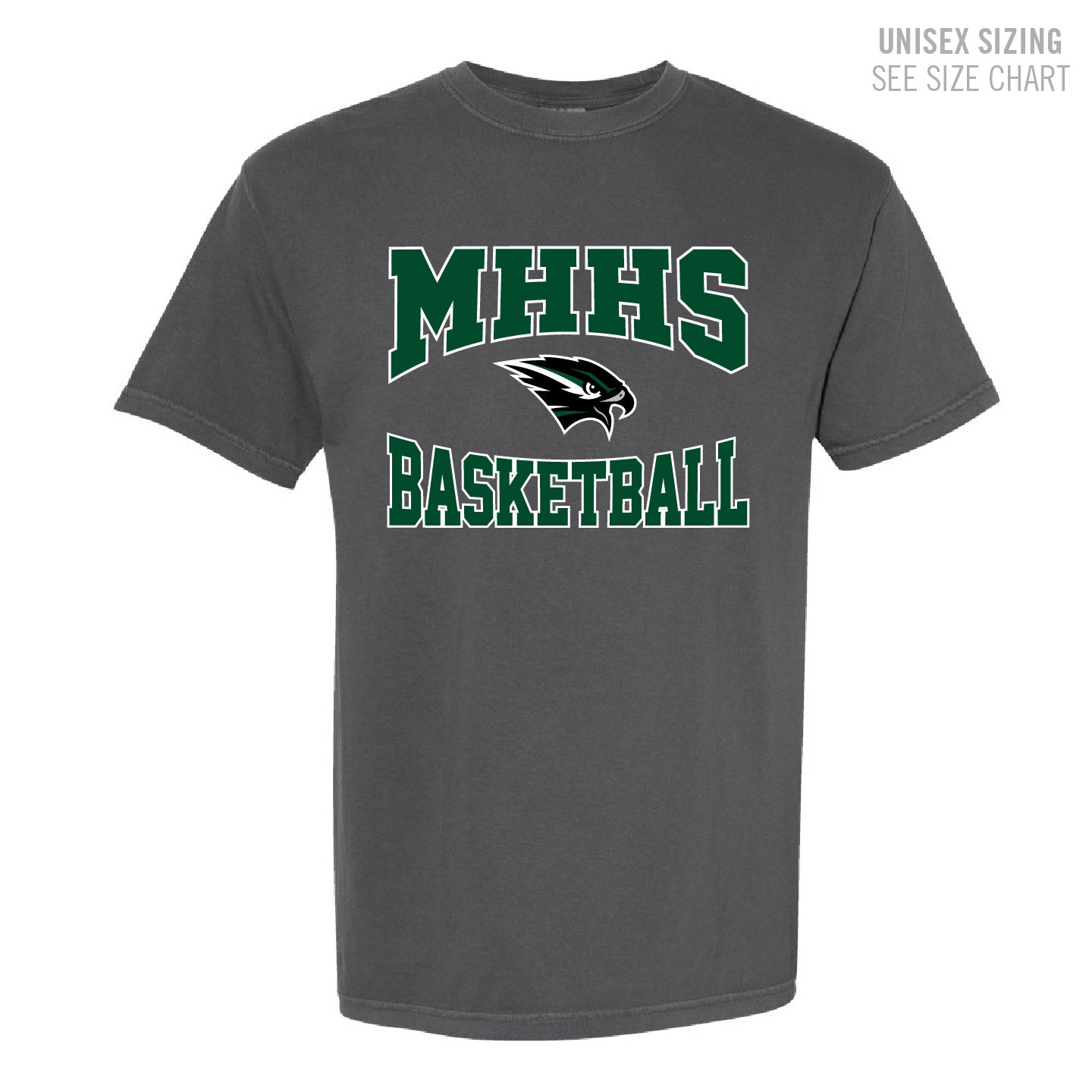 MHHS Basketball UNISEX Retro Pigment Dyed T-Shirt (MHBB25T001-1717)