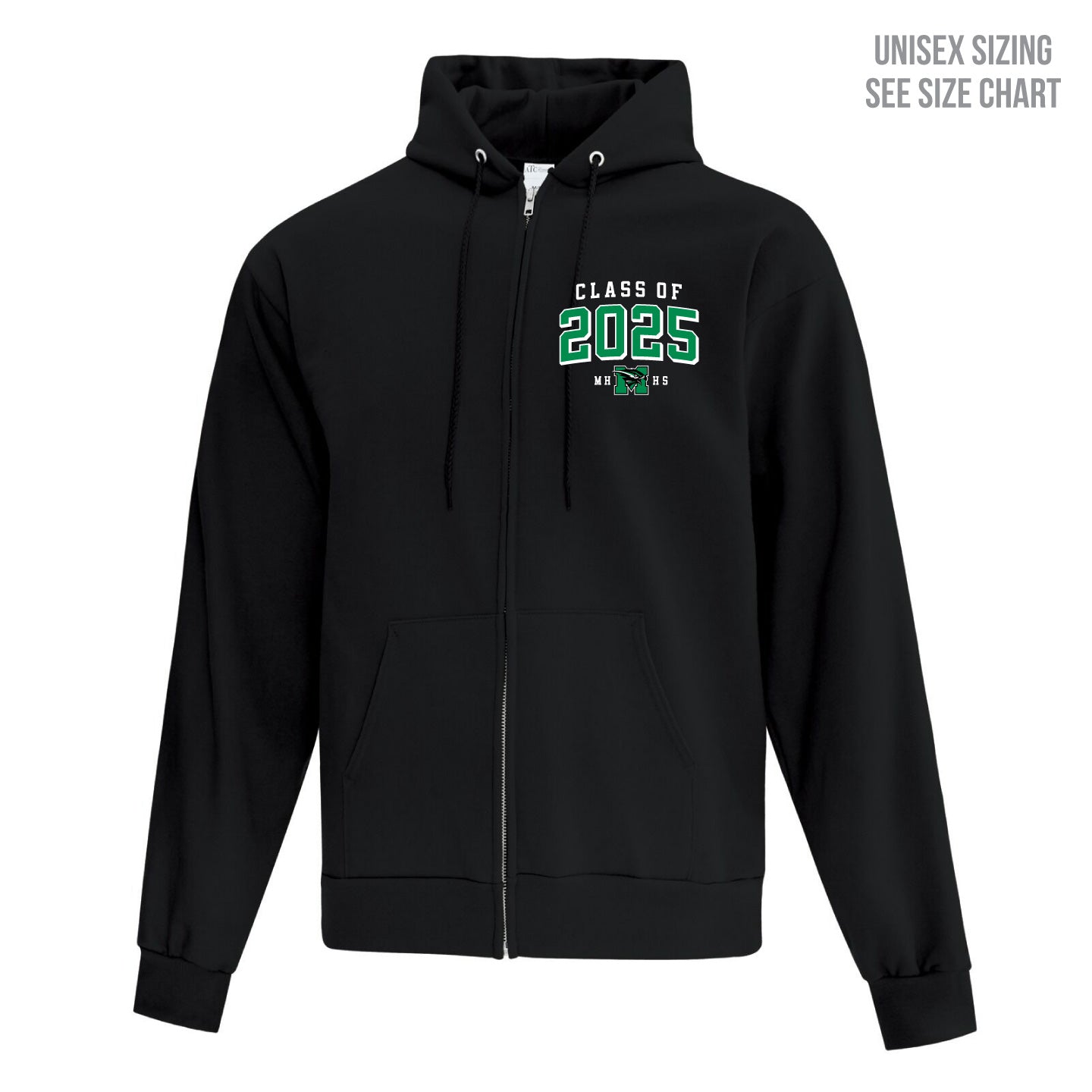 MHHS Grad 2025 Unisex Zip-Up Hoodie (MHG25T002-F2600)