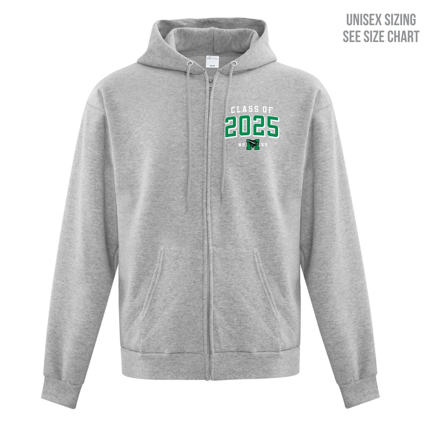 MHHS Grad 2025 Unisex Zip-Up Hoodie (MHG25T002-F2600)