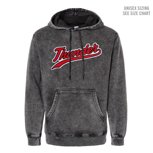 MH Thunder Mineral Wash Hoodie w/ Embroidered Appliqué (THP003-PRM4500MW)