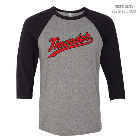 MH Thunder ADULT Triblend Baseball Tee (THT001-3200)