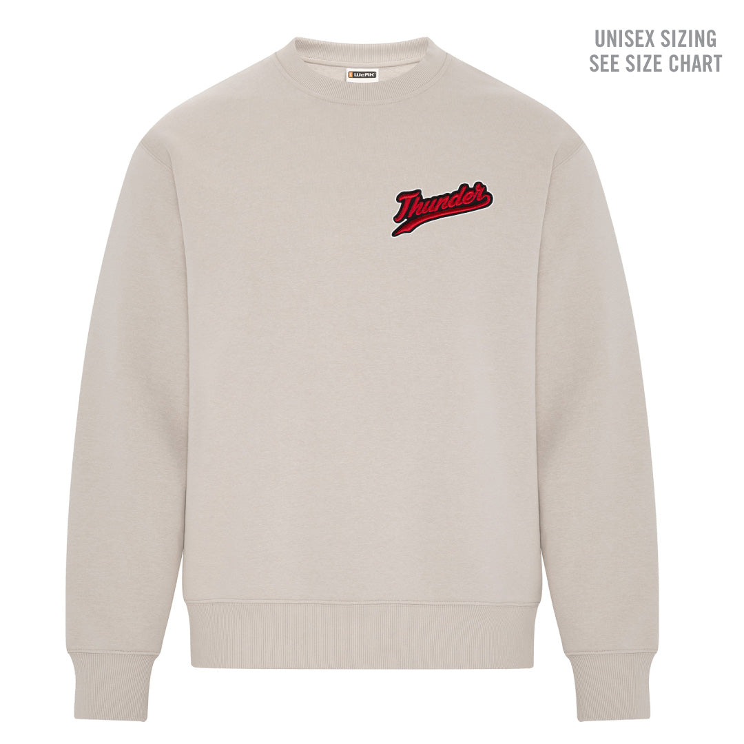 MH Thunder Unisex Heavyweight Patched Crewneck (THP002-WERK421)