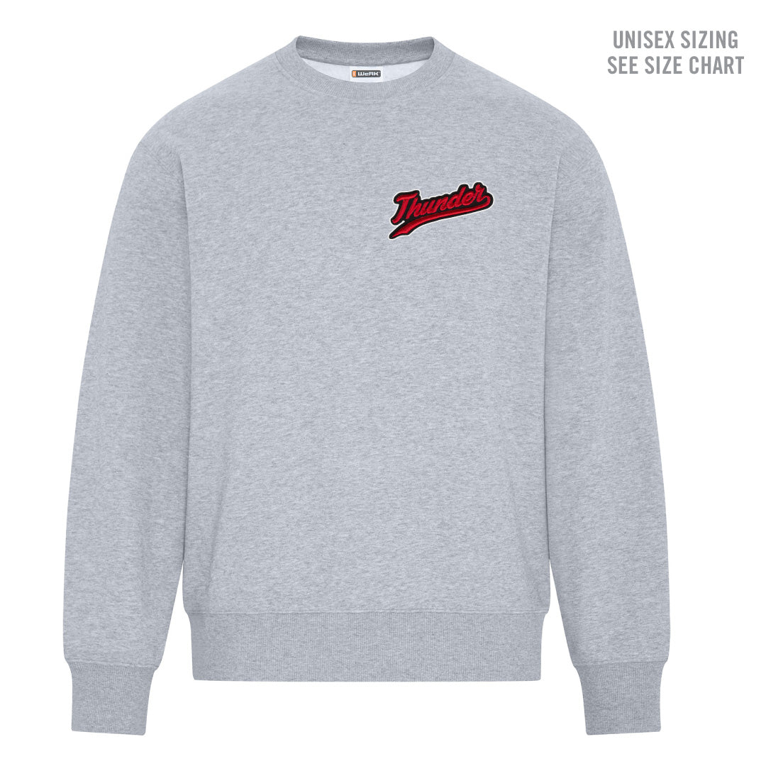 MH Thunder Unisex Heavyweight Patched Crewneck (THP002-WERK421)