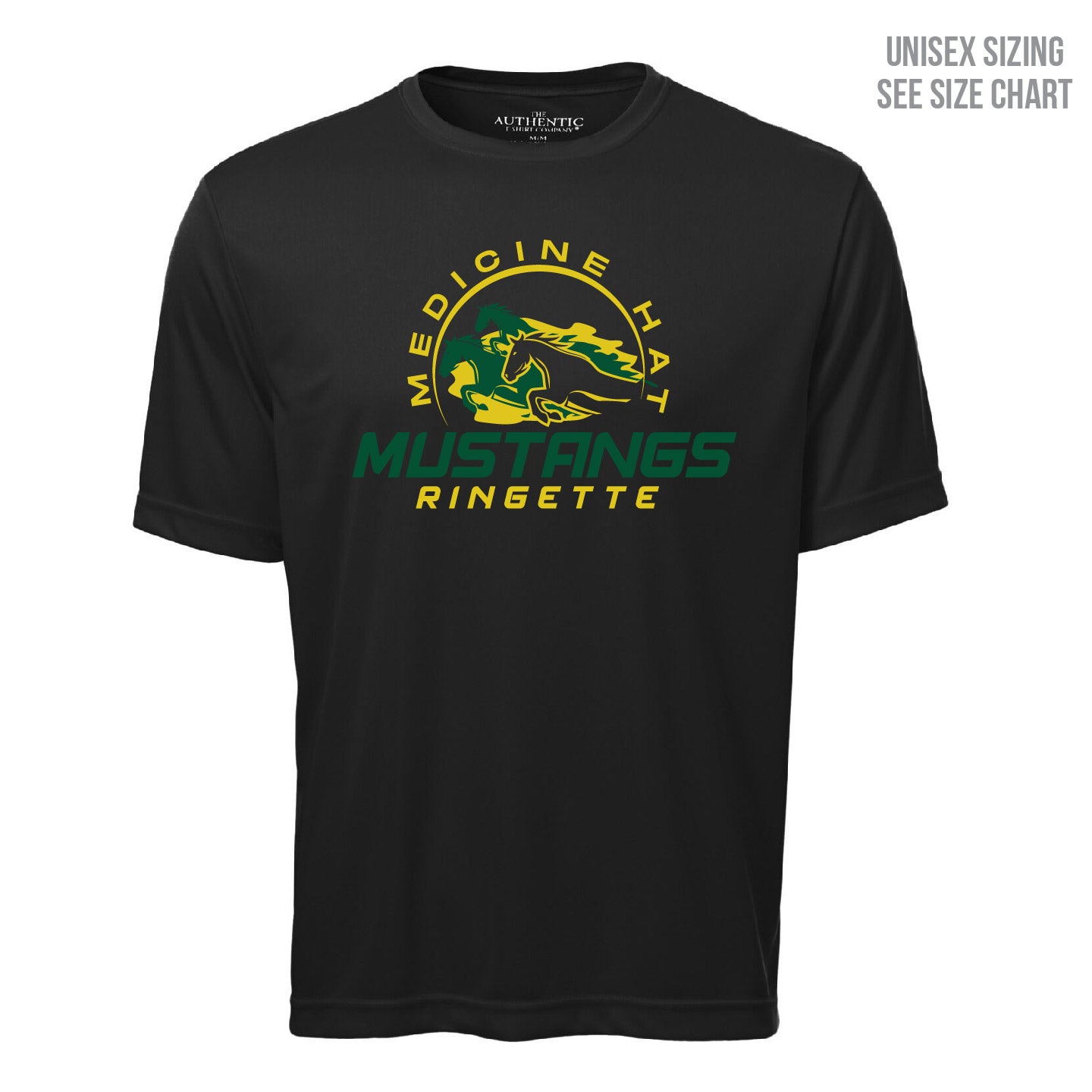 MHRA Mustangs ADULT Performance T-shirt (MHRAT001-S350)