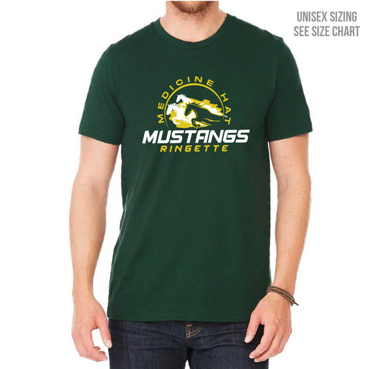 MHRA Mustangs Premium ADULT Ringspun T-Shirt (MHRAT002-3001C)