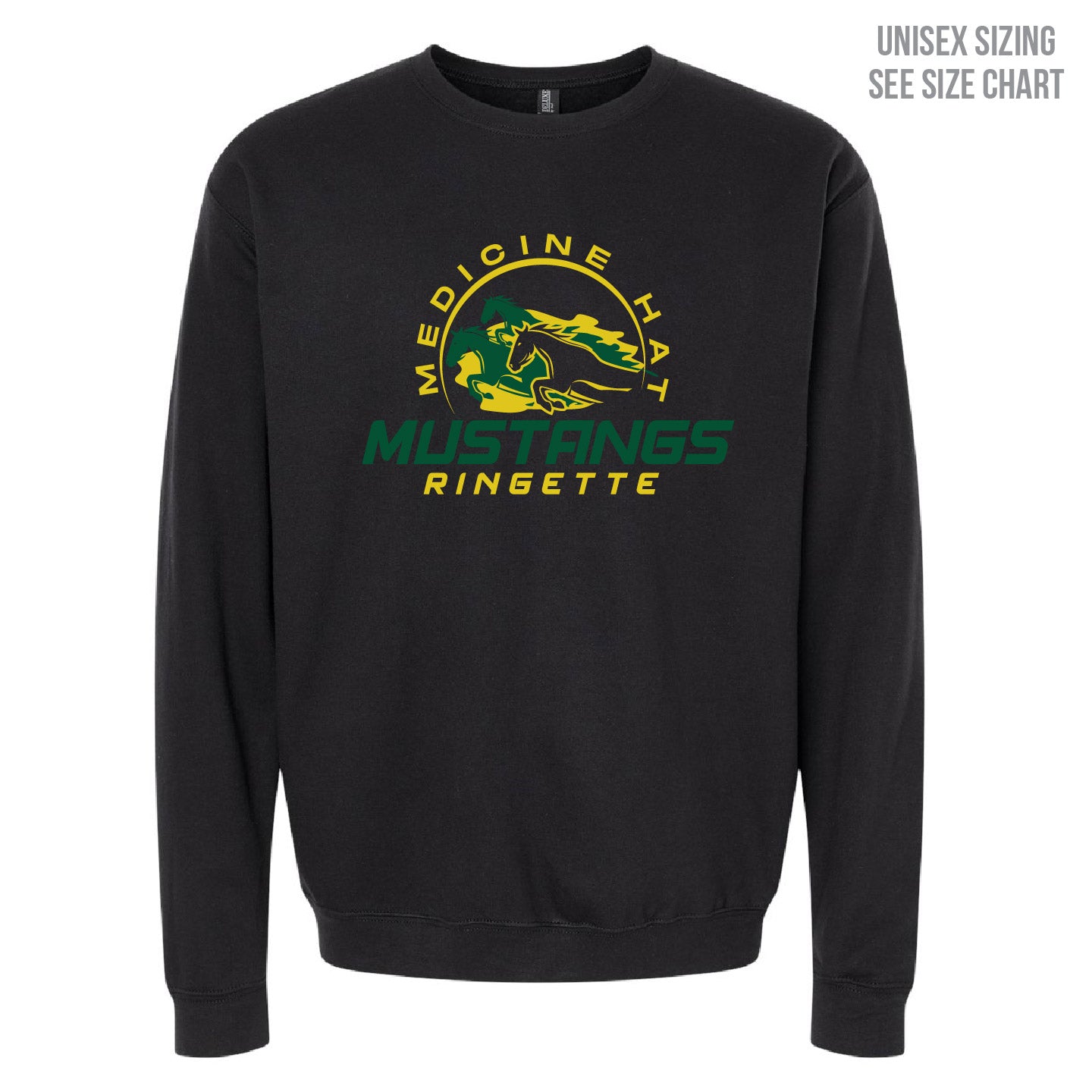 MHRA Mustangs ADULT Crewneck Sweatshirt (MHRAT001-3340)