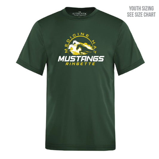 MHRA Mustangs YOUTH Performance T-shirt (MHRAT004-Y350)