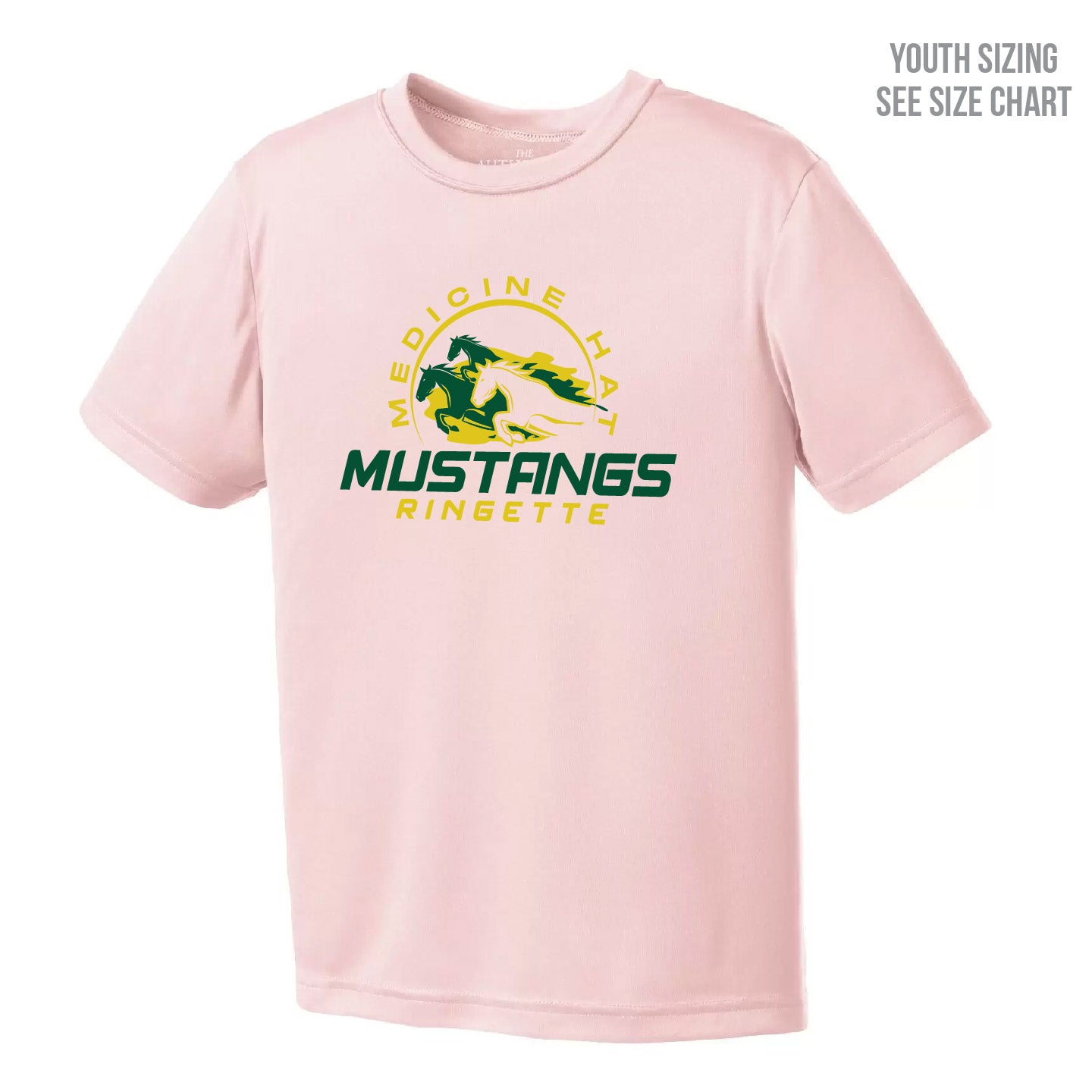 MHRA Mustangs YOUTH Performance T-shirt (MHRAT003-Y350)