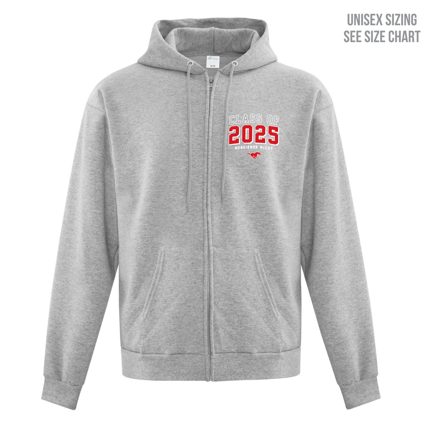 McCoy Grad 2025 Unisex Zip-Up Hoodie (MCG25T002-F2600)