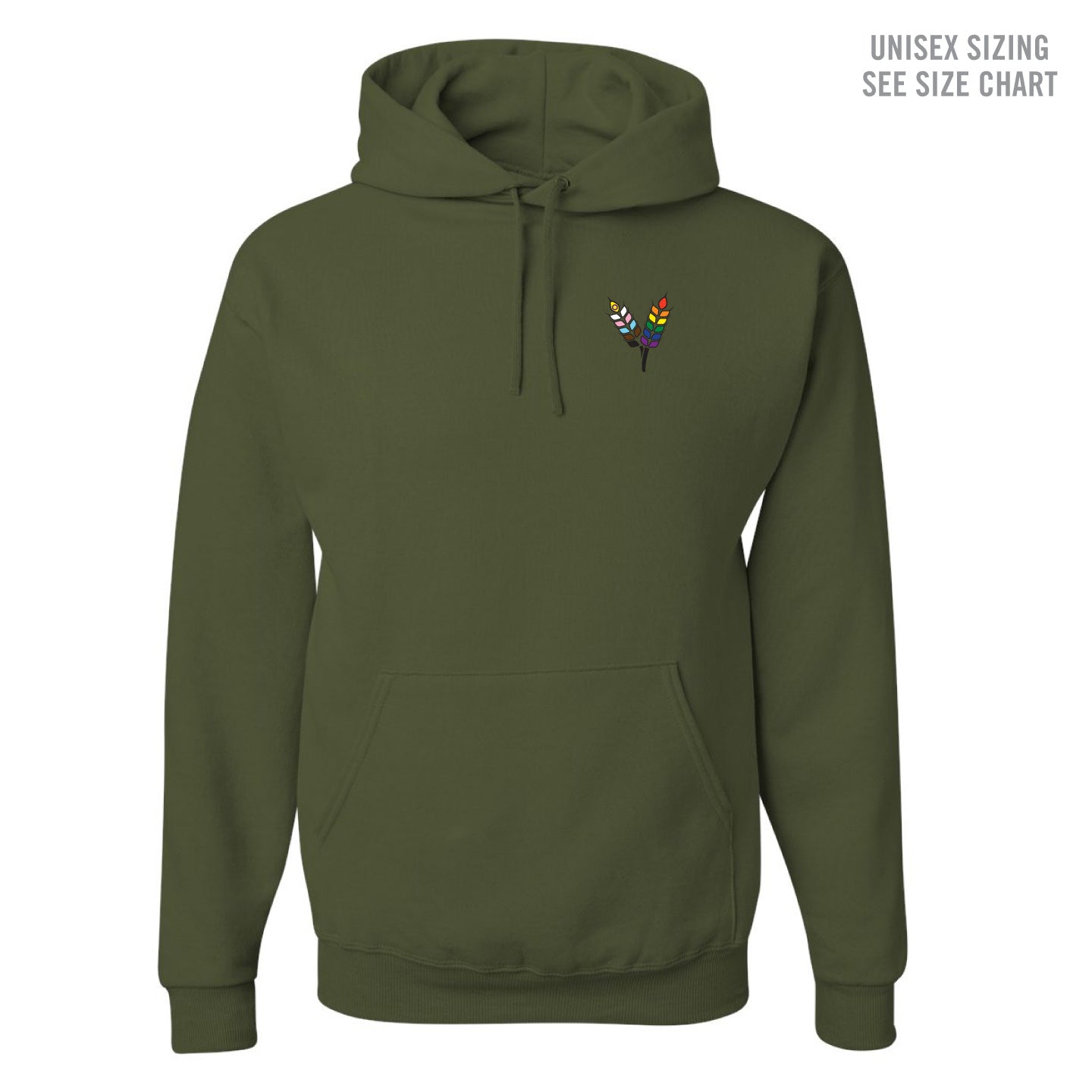 Prairie Pride Guild Small Icon Unisex Hoodie (PPGT001-996MR)