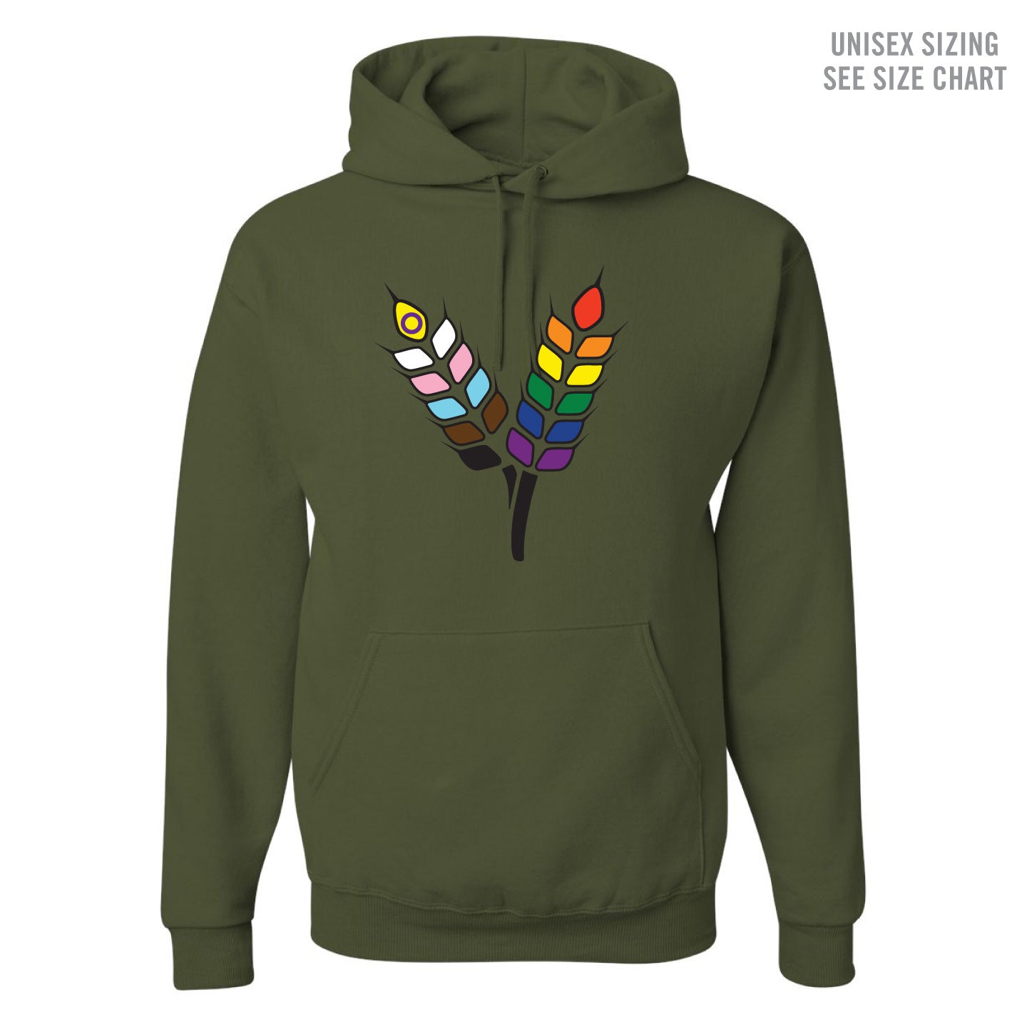 Prairie Pride Guild Large Icon Unisex Hoodie (PPGT002-996MR)