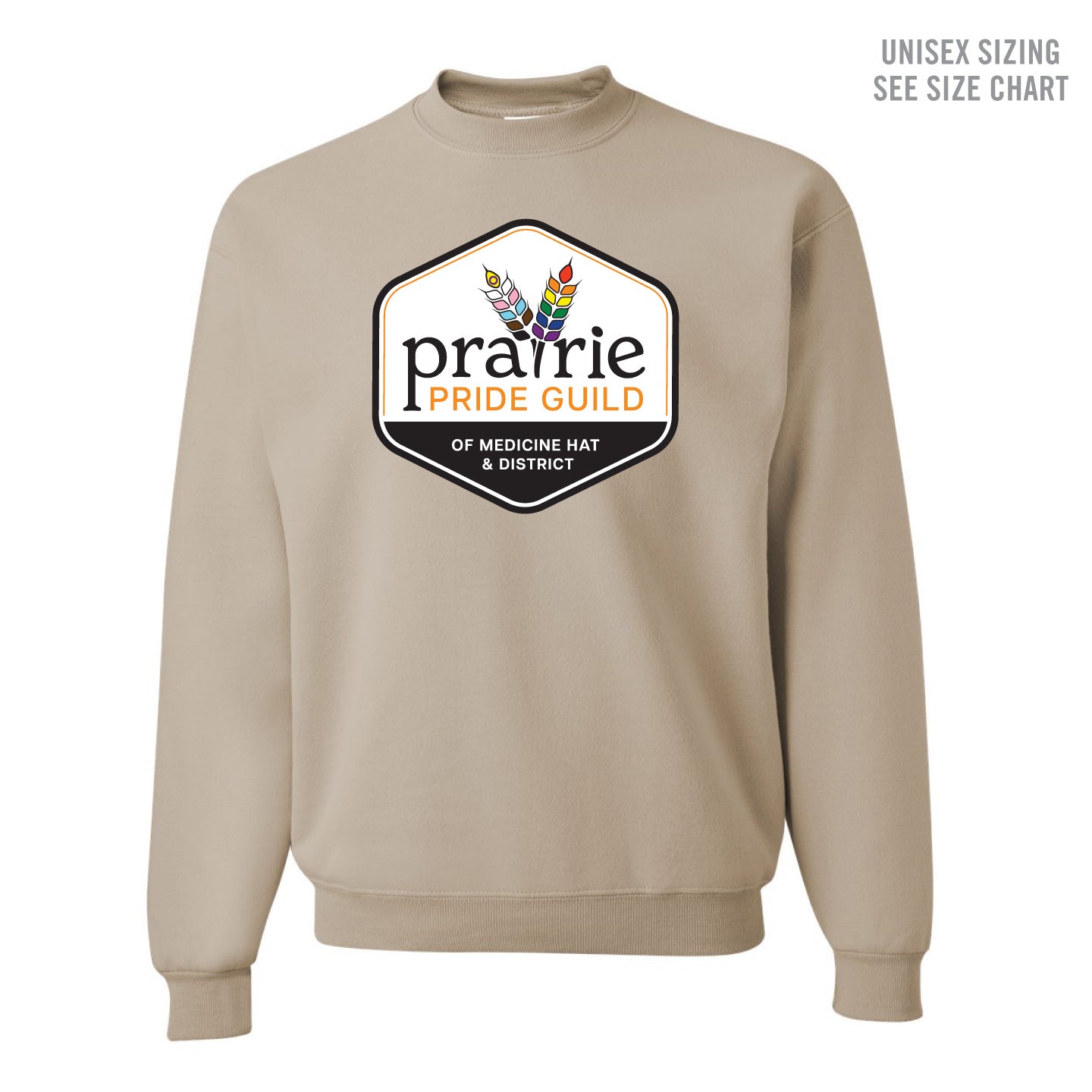 Prairie Pride Guild Full Logo Unisex Crewneck Sweatshirt (PPGT005-562MR)