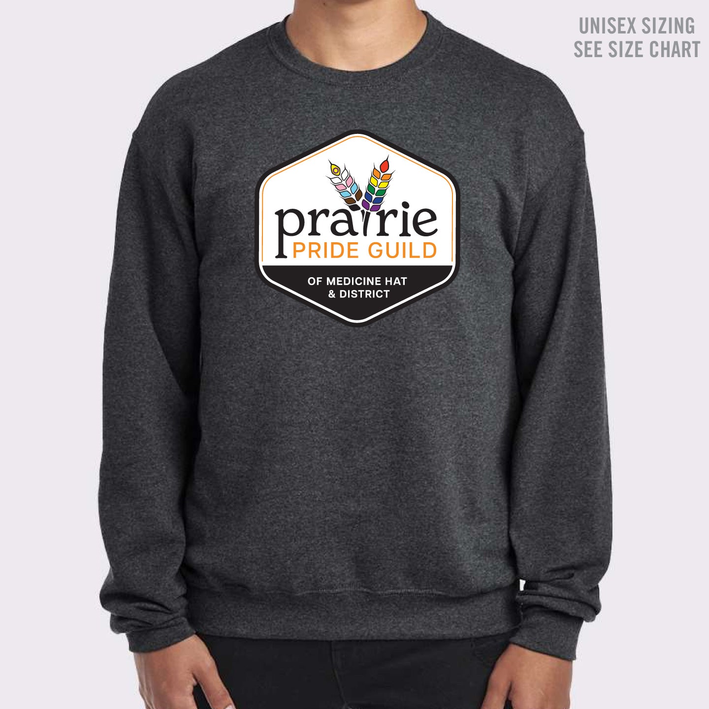 Prairie Pride Guild Full Logo Unisex Crewneck Sweatshirt (PPGT005-562MR)