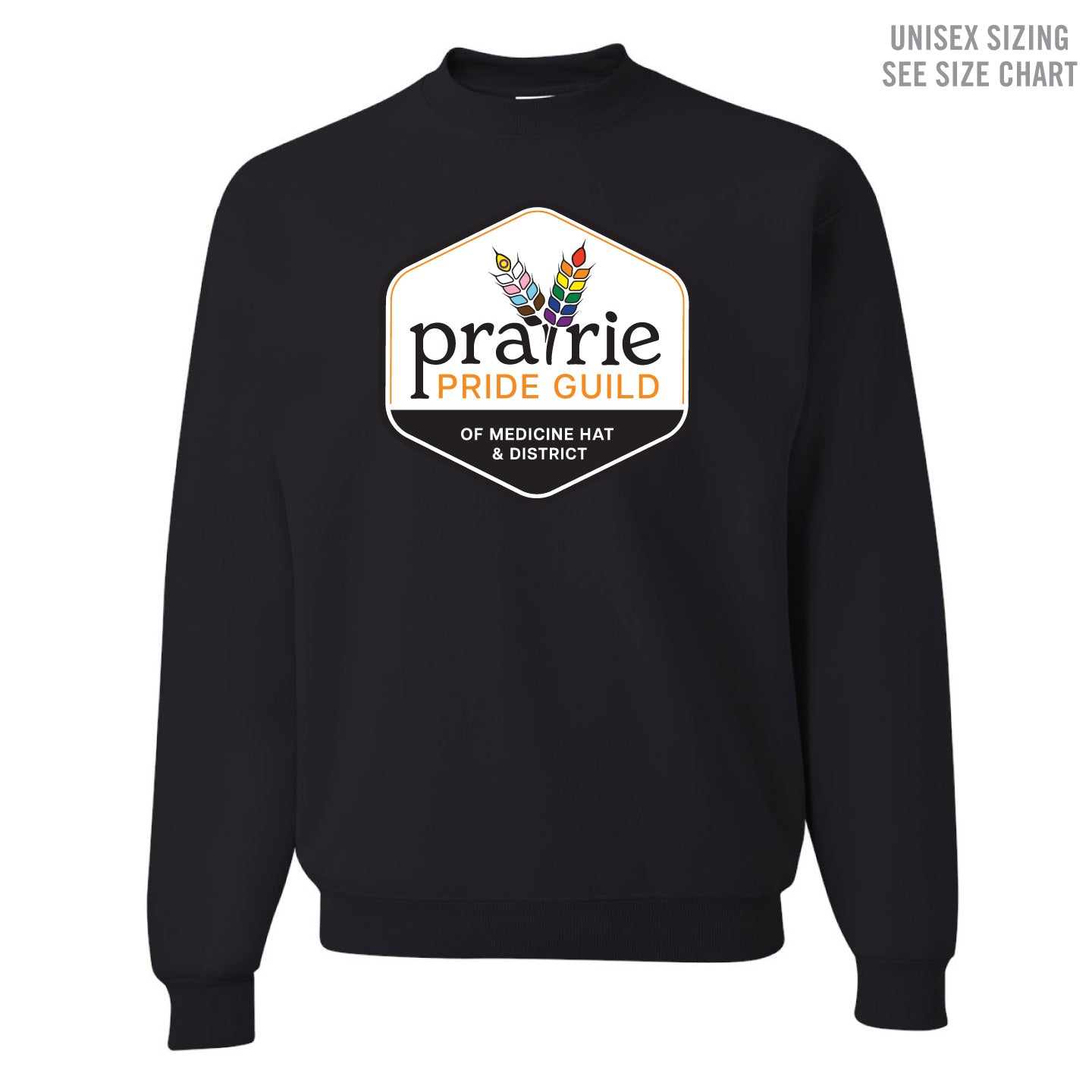 Prairie Pride Guild Full Logo Unisex Crewneck Sweatshirt (PPGT005-562MR)